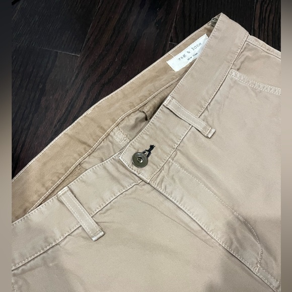 RAG & BONE Fit 2 Slim-Fit Garment-Dyed Stretch-Cotton Twill Chinos - Size 34 - Picture 7 of 14